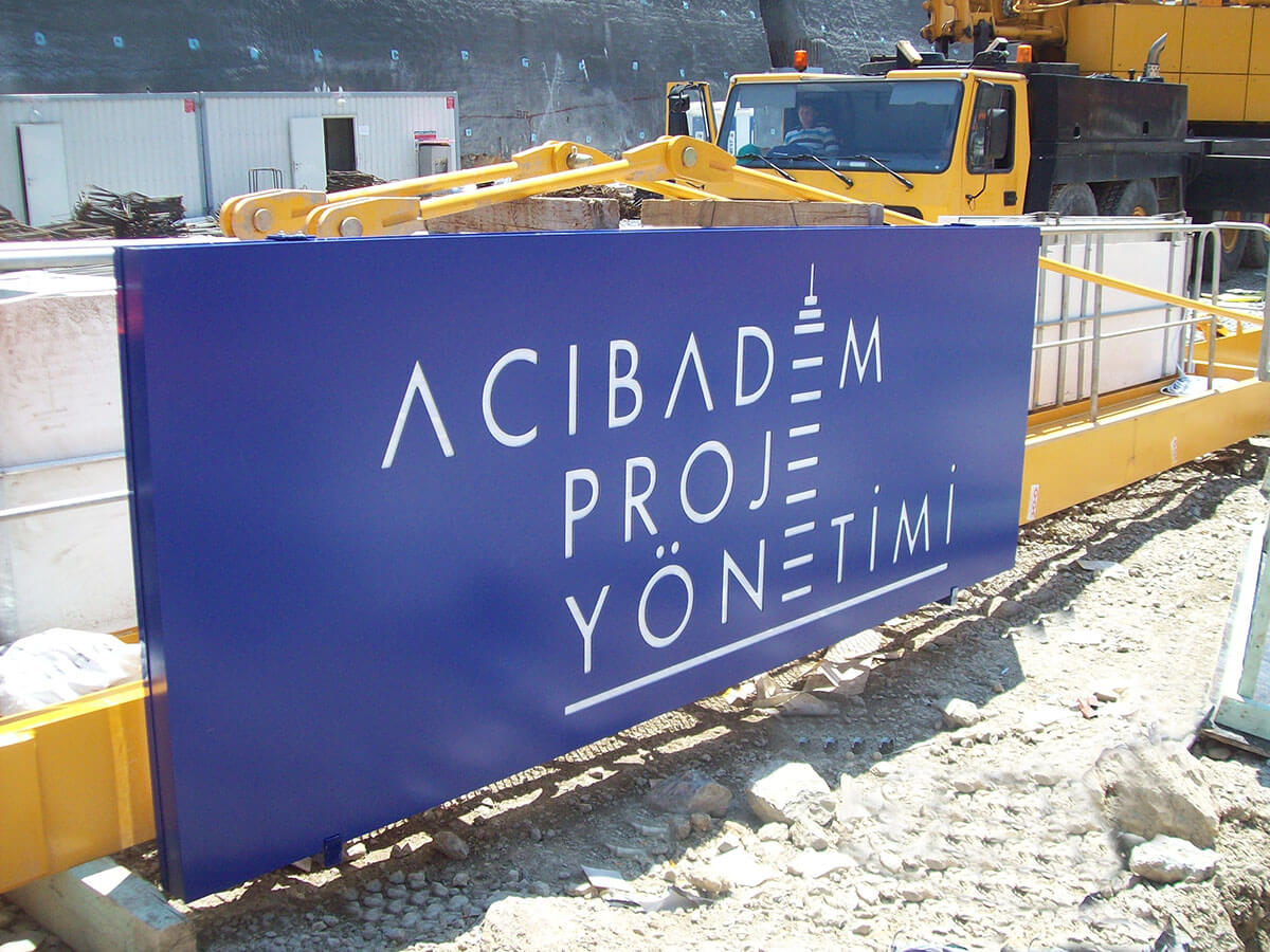 Dibond Sign for Construction